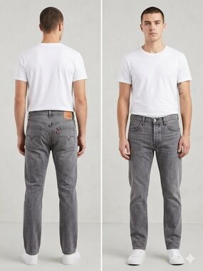 Levi's  501 30x30 Men’s Grey Slim Straight Jeans